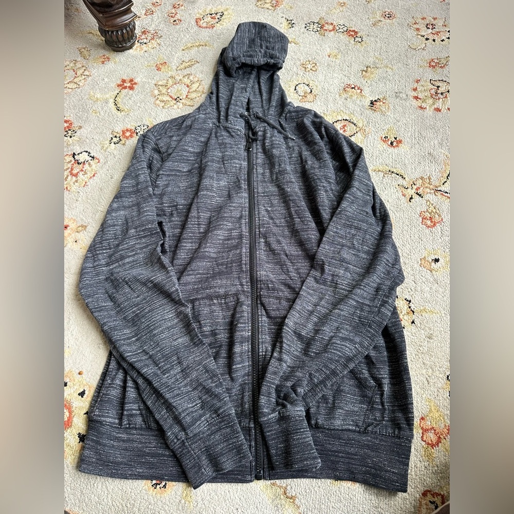Heathered grey Zip Hoodie